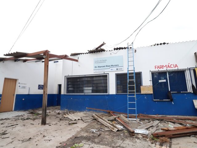 Creche e centro de saúde são destruídos pelo temporal de ontem