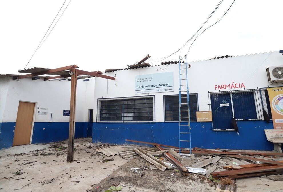 Creche e centro de saúde são destruídos pelo temporal de ontem